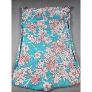 SEVEN Baby Sling Blue White Pink Floral Pattern Size 9